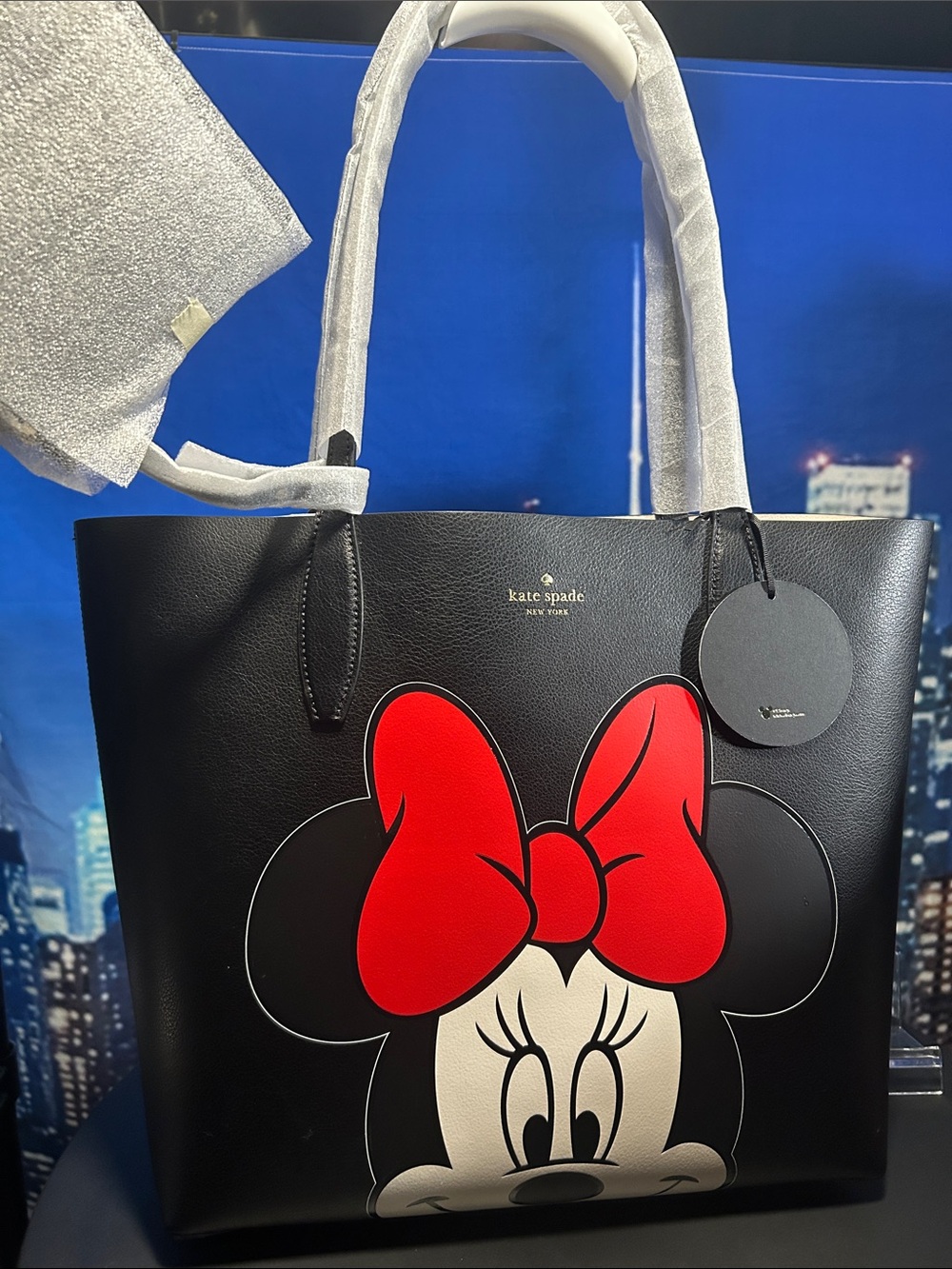 Kate Spade Black and Red Minnie Mouse Tote